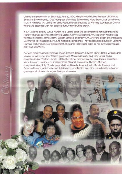 Dorothy Ernestine "Dot" Brown Mundy-obituary