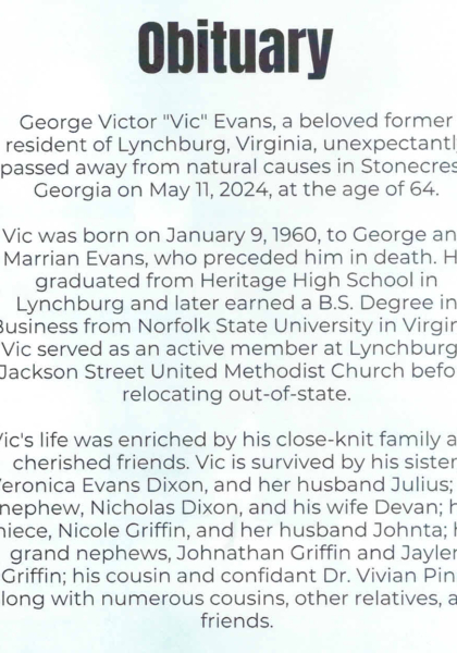 George Victor Evans-obituary