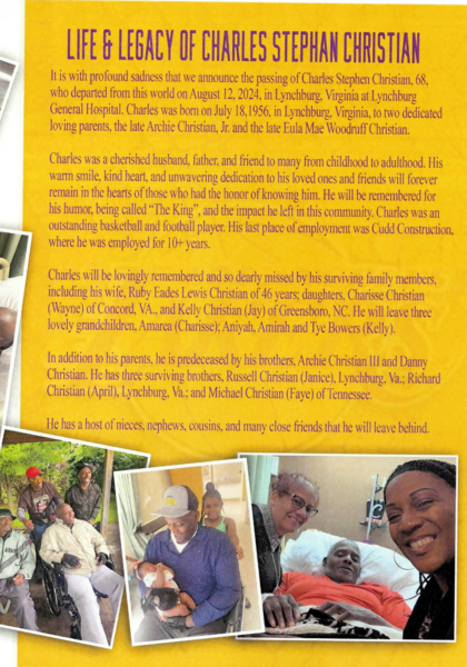 Charles Stephen Christian-obituary