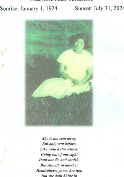 Marjorie Jean Taliaferro DHS-'41