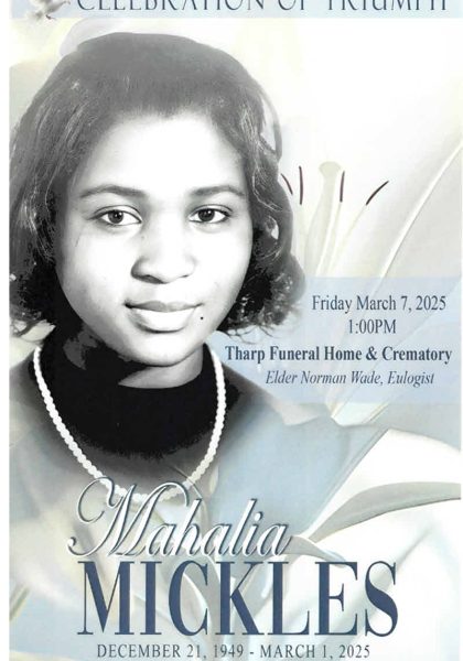 Mahalia Theresa Wade Mickles DHS-'70