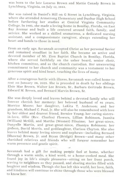 Savannah Brown Moore-obituary