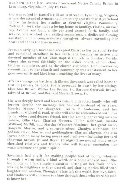 Savannah Brown Moore-obituary