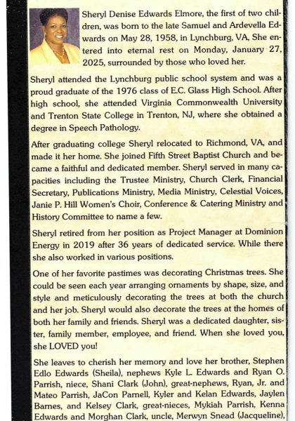 Sheryl Elmore-obituary
