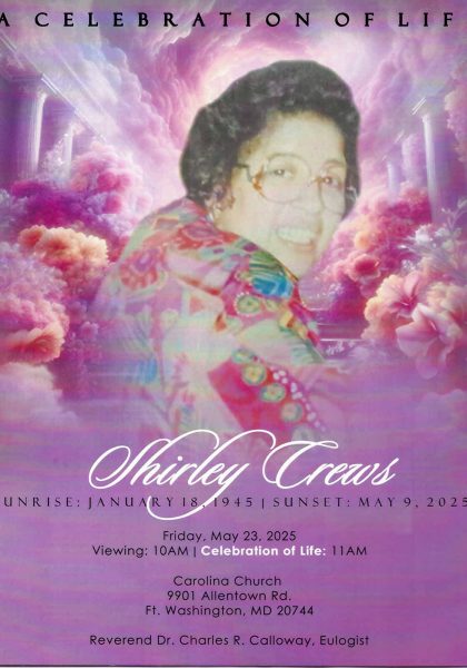 Shirley Crews SGHS-'63