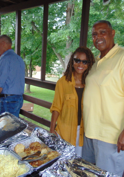 Kenneth "Big-6" Ferguson and company....ready to throw down at the buffet!