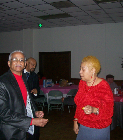 Reggie Williams our class treasurer, and BeeBee!