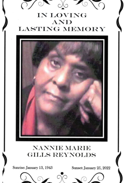 Nannie Marie Gills Reynolds DHS-'61 Nannie Marie Gills Reynolds DHS-'61