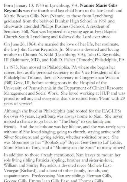 Nannie Marie Gills Reynolds-obituary Nannie Marie Gills Reynolds-obituary