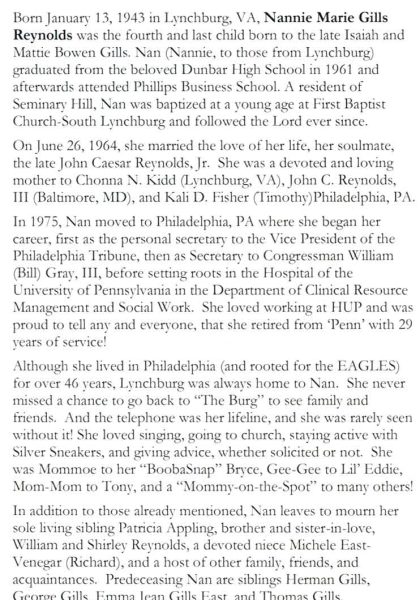 Nannie Marie Gills Reynolds-obituary Nannie Marie Gills Reynolds-obituary