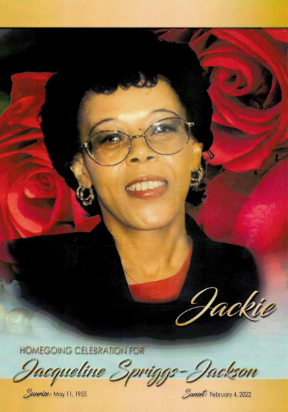 Jacqueline Spriggs Jackson ECG-'72 Jacqueline Spriggs Jackson ECG-'72