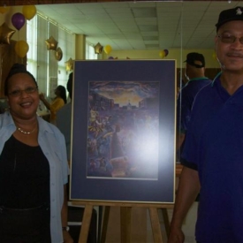 Bruce Mabry and wife attended with a few of Bruce's paintings! Bruce Mabry and wife attended with a few of Bruce's paintings!
