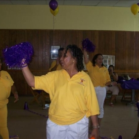 Here come the Cheerleaders! Head Cheerleader, Karen McCoy Hughes! Here come the Cheerleaders! Head Cheerleader, Karen McCoy Hughes!