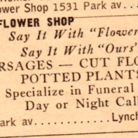 Park Ave. Flower Shop! Owned by the Uncle of DJ J.J. Maxx!
