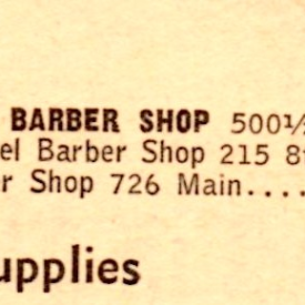 A lot more barbers than in the 50's!