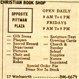 Christan Book Shop, guess what it is now!