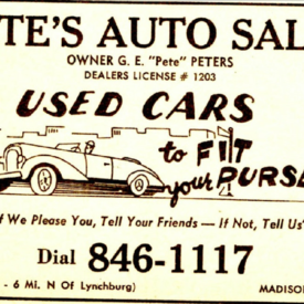 Pete's Auto Sales!