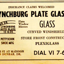 Lynchburg Plate Glass!