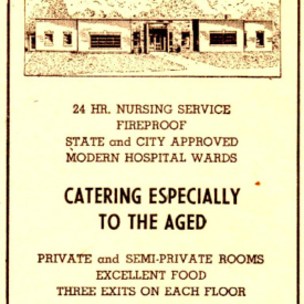 Here is one of only two Nursing homes in the area! Someone could have made a great investment here!