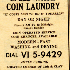 Remember coin laundries? A quarter drys!
