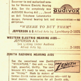 Hearing Aids were the size of a transistor radio at the time!