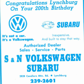 VW dealer...