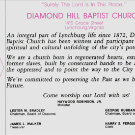 Early Diamond Hill Baptist Church!