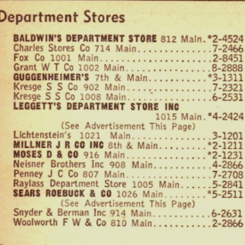 Department stores back in the day!