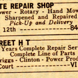 Burnette Repair shop, fixed my bike when I bent my rim.