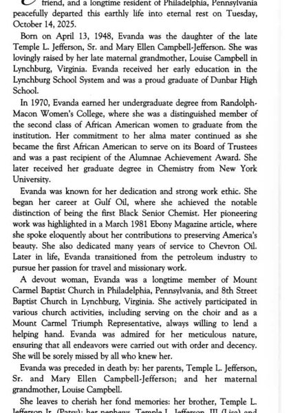 Evander Gale Jefferson-obituary