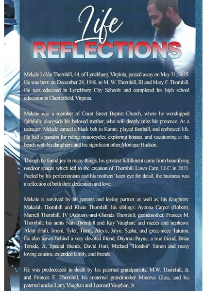 Mekale Levar Thornhill-obituary