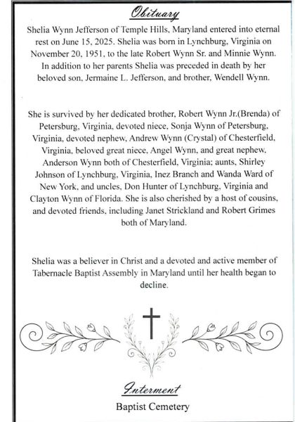 Shelia Wynn Jefferson-obituary